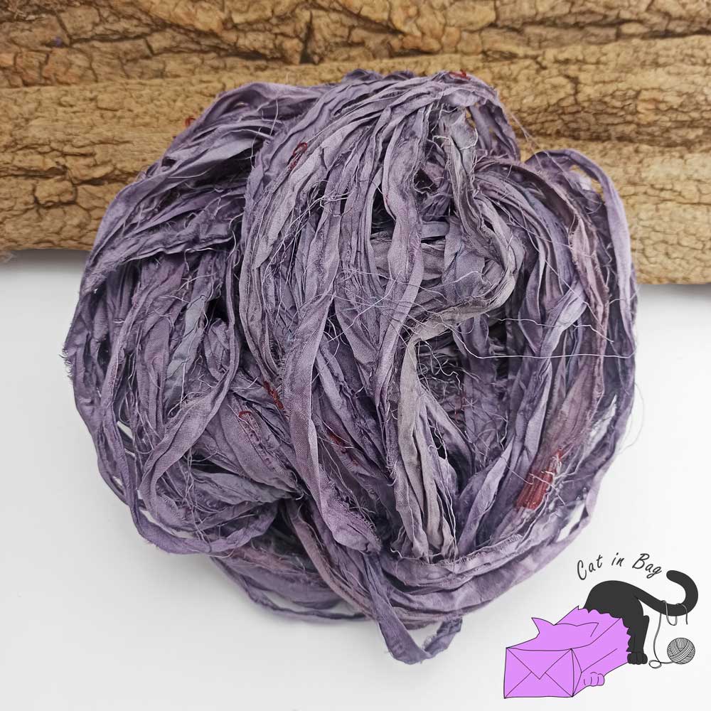 Morgana, recycled sari silk ribbons