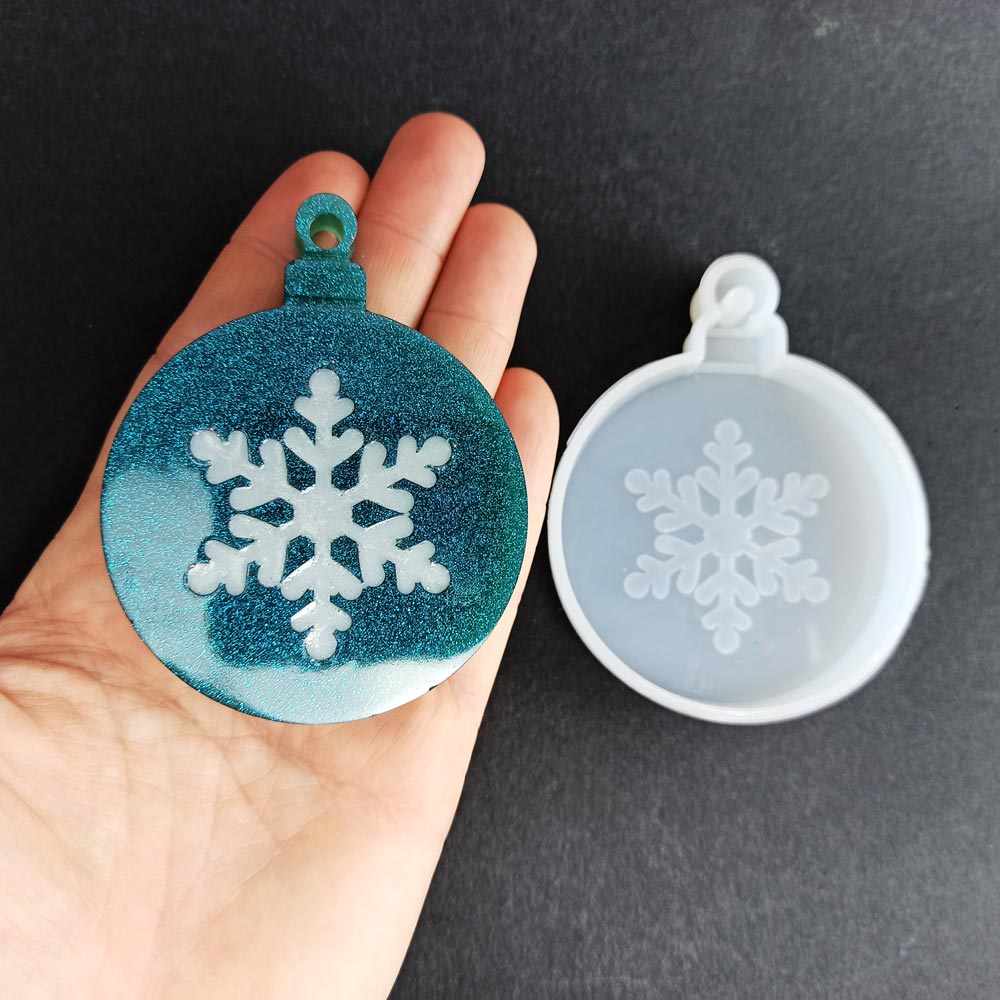 Stampo in silicone per decorazione natalizia con fiocco di neve