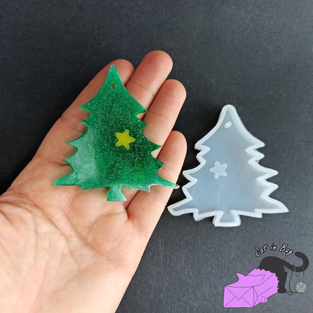 Stampo in silicone con albero di natale