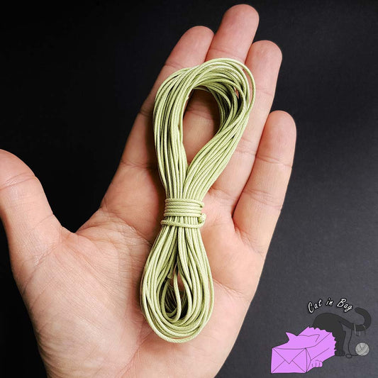 10 metri di cordino cerato, 1mm, Lime
