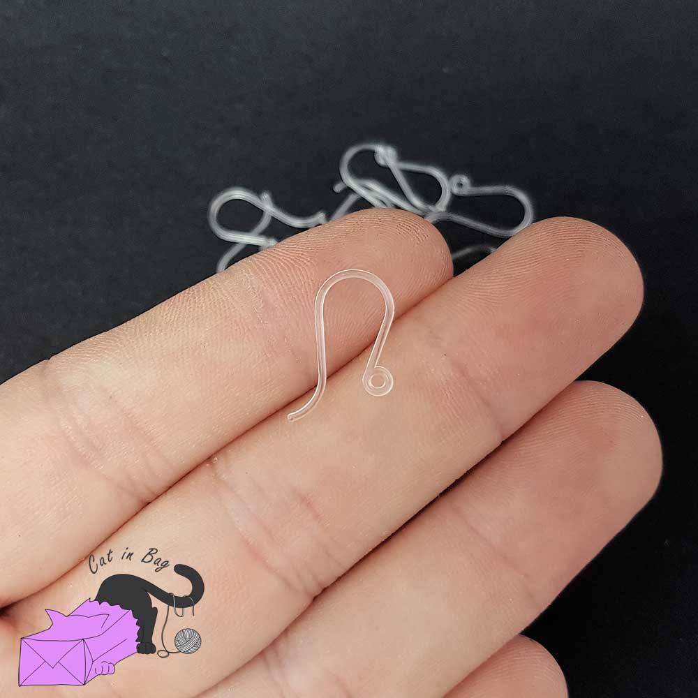 10 coppie (20 pezzi) di monachelle trasparenti
