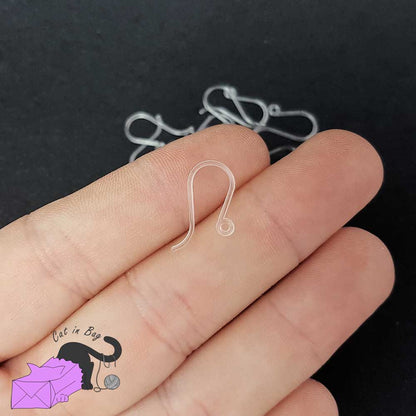 10 coppie (20 pezzi) di monachelle trasparenti